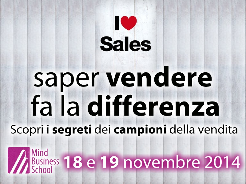 MBS 18 e 19 novembre 2014 - Sales - Saper vendere fa la differenza